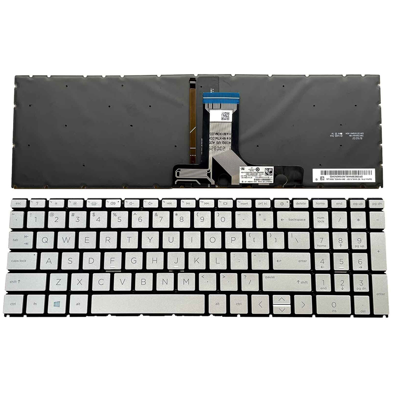 New HP 17-CN 17-CN0053CL 17-CP 17Z-CP 17-CP1035CL 15-EG 15-EH Keyboard US Silver With Backlit M08924-001