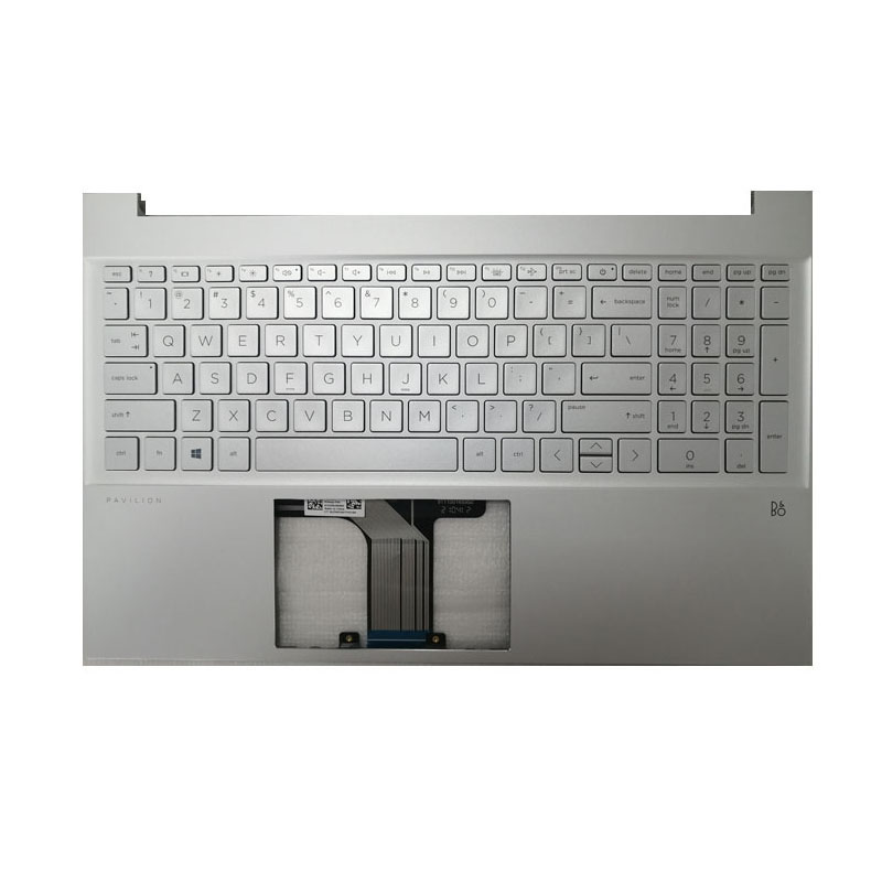 New HP 15-EG 15-EH 15-EH0015CL Palmrest Cover Backlit Keyboard NON-Fingerprint Hole M08912-001