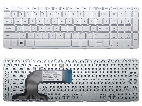 Original New HP Pavilion 15-E000 15-N000 250 G3 255 G3 256 G3 White Keyboard US 726104-001