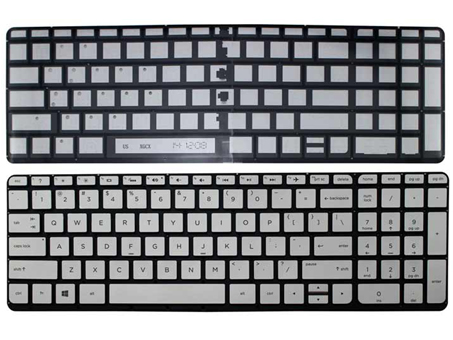 Original New HP Envy 15-K 15-V 17-K Series Laptop Keyboard -- Silver Without Frame & With Backlit