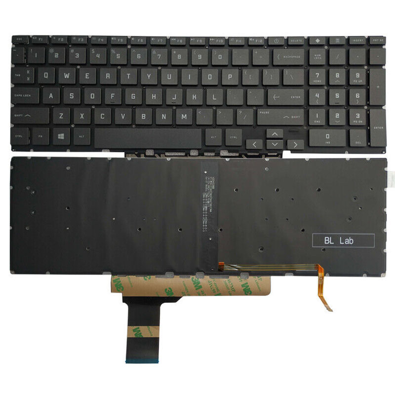 New HP Victus 16-D 16-D0010CA 16-D0023DX 16-E 16-E0085CL 16-E0161NR 16-E1085CL 16-E0085NR Keyboard US Black With Backlit