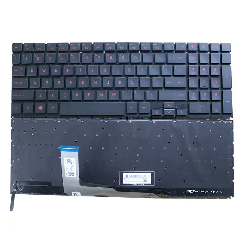 New HP Omen 16-WF 16-WF0097NR 16-U 16-U0020NR 16-U1047NR 16-WD TPN-C167 Laptop Keyboard US With Red Backlit