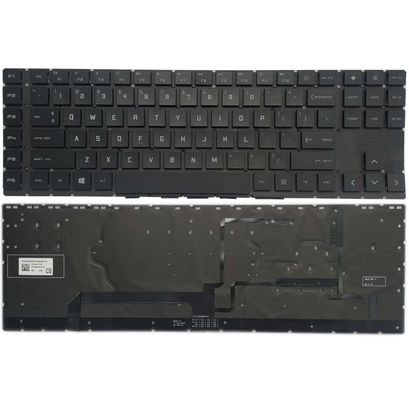 New HP Omen 17-CK 17-CK0372NR 17-CK1020NR 17-CK1021NR 17-CM Keyboard US Backlit TPN-Q266