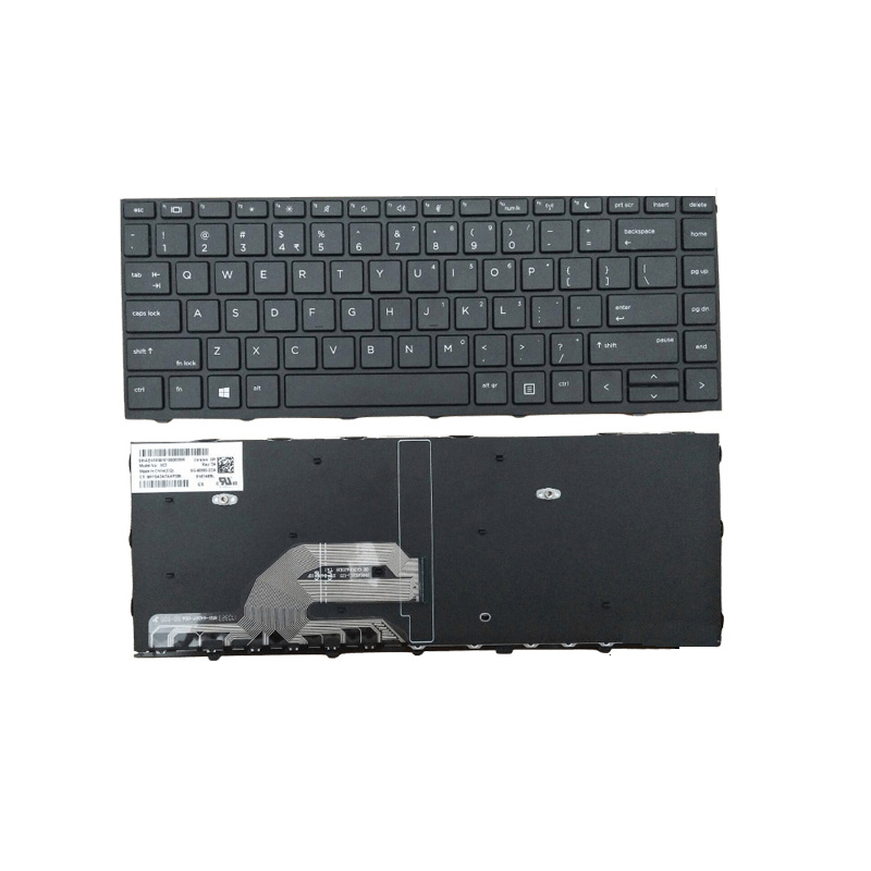 Original New HP ProBook 440 G6 445 G6 Series Laptop Keyboard US Black Without Frame