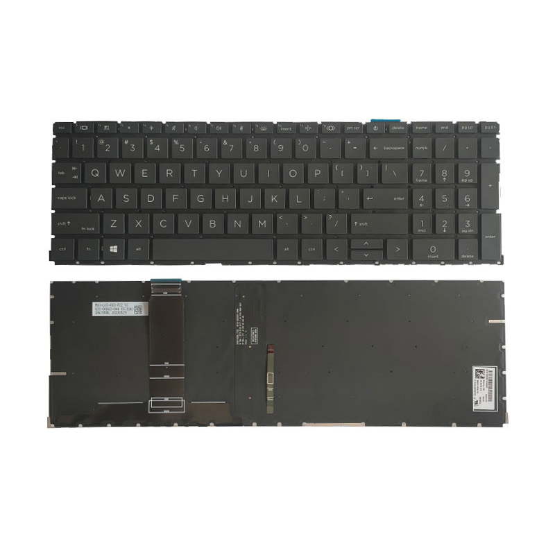 New HP ProBook 450 G8 455 G8 Series Laptop Keyboard US Black With Backlit Without Frame