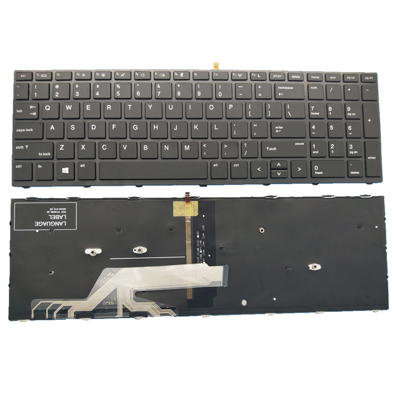 Original New HP Probook 450 G5 455 G5 470 G5 Laptop Keyboard US Backlit L01027-001