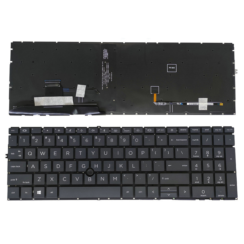 New HP Elitebook 850 G7 850 G8 855 G7 855 G8 Keyboard US Backlit Pointer L89916-001 No Frame