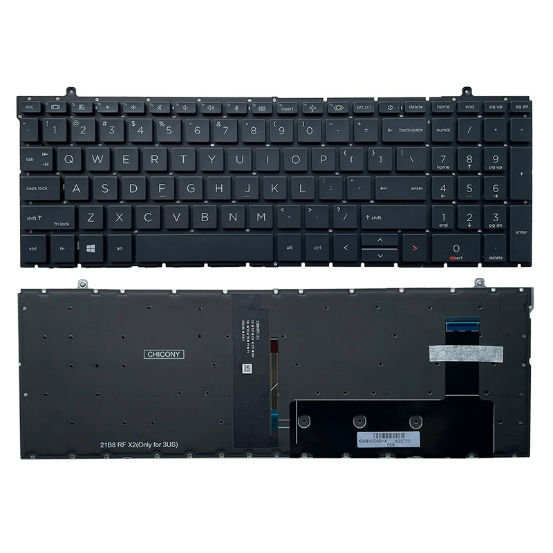 New HP EliteBook 860 G9 Series 16" Laptop Keyboard US Black With Backlit