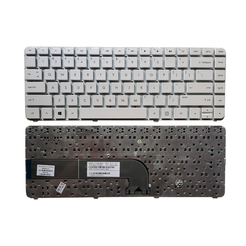 HP Pavilion Envy DV4-5000 DV4-5200 DV4-5300 DV4-5B Keyboard US White With Frame