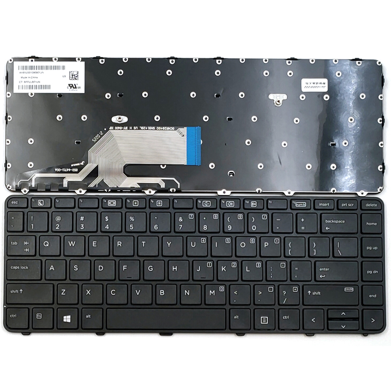 New HP Probook 430 G3 440 G3 445 G3 640 G2 640 G3 Series Laptop Keyboard US Black With Frame