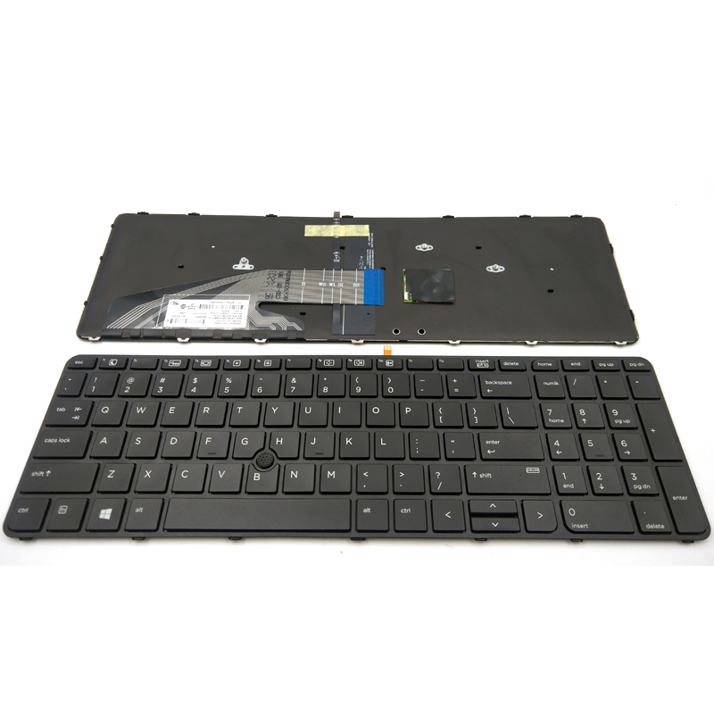 Original New HP Probook 450 G3 455 G3 470 G3 Laptop Keyboard - With Backlit With Frame