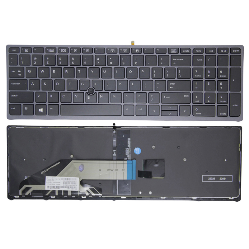 New HP Zbook 15 G3 G4 Zbook 17 G3 G4 Series Laptop Keyboard US Backlit Pointer 848311-001 PK131C31A00