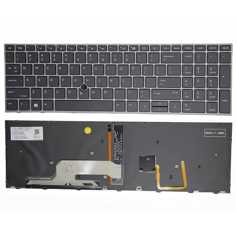 New HP ZBOOK 15 G5 G6 17 G5 G6 Series Laptop Keyboard US Backlit With Point L29635-001 L12764-001 L12765-001 L28407-001