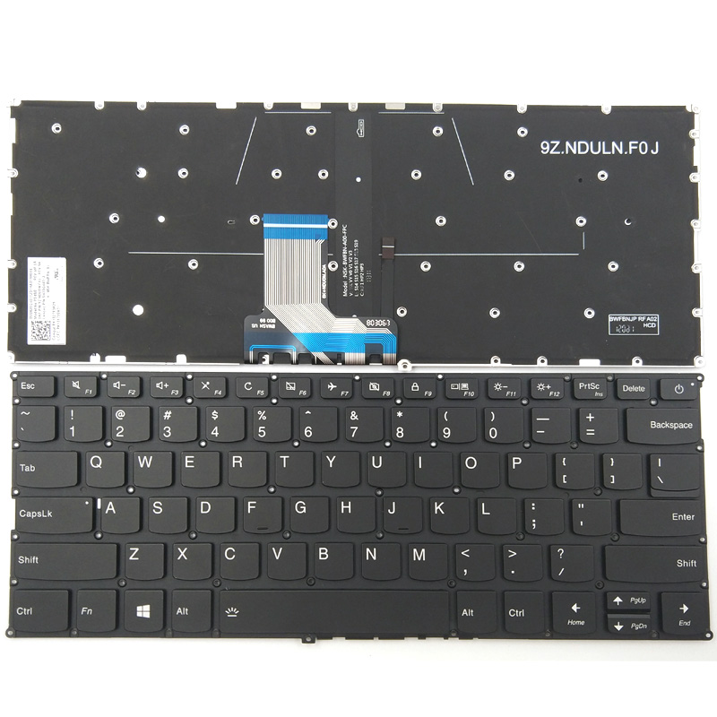 Original New Lenovo V720-14 7000-13 IdeaPad 720S-13IKB 720S-13ARR 320S-13IKB 720S-14IKB Keyboard US Black With Backlit