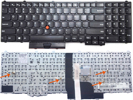 Original New Lenovo Thinkpad P50 P70 Series Laptop Keyboard Without Backlit ** 4 Screw Stand for Mounting