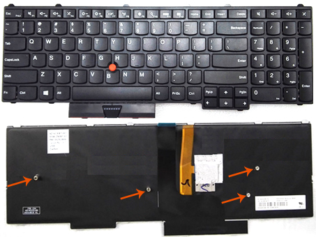 Original New Lenovo Thinkpad P50 P70 Series Laptop Keyboard With Backlit ** 4 Screw Stand for Mounting