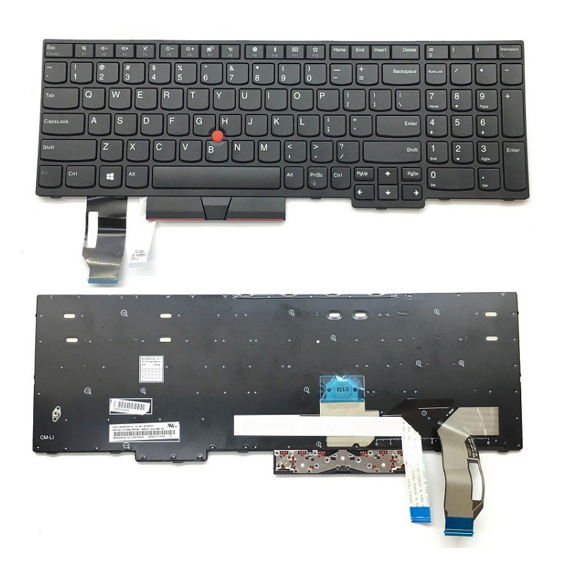 New Lenovo Thinkpad T590 L590 P53 P53S P72 P73 Laptop Keyboard US Black Without Backlit