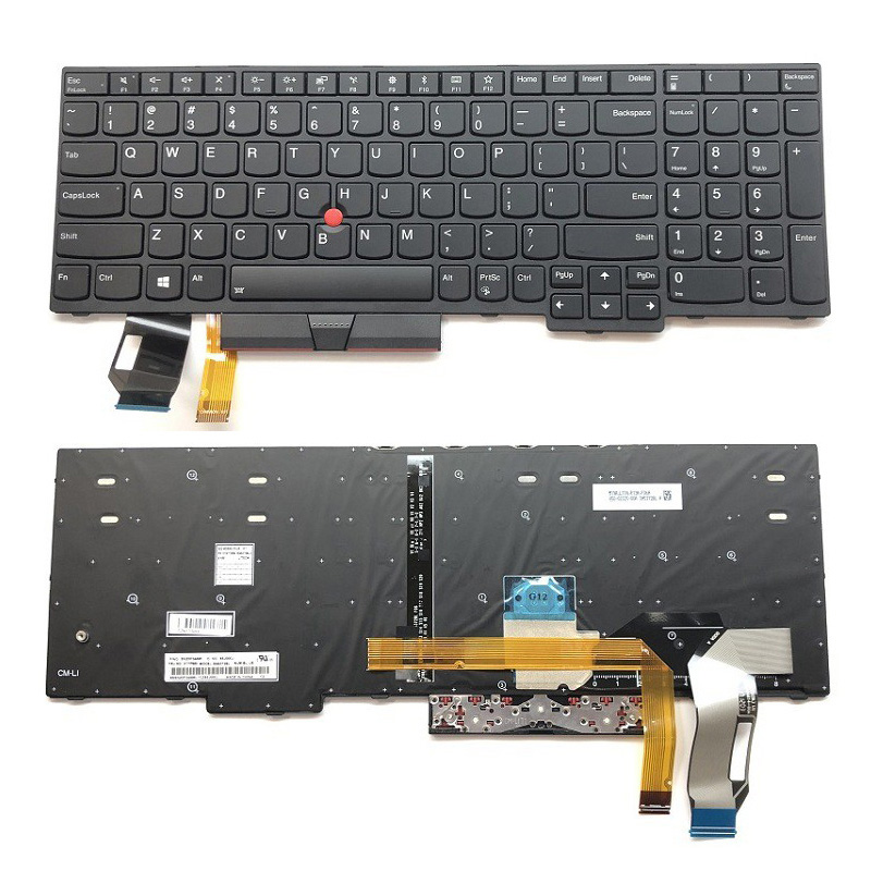 New Lenovo Thinkpad T590 L590 P53 P53S P72 P73 Laptop Keyboard US Black With Backlit