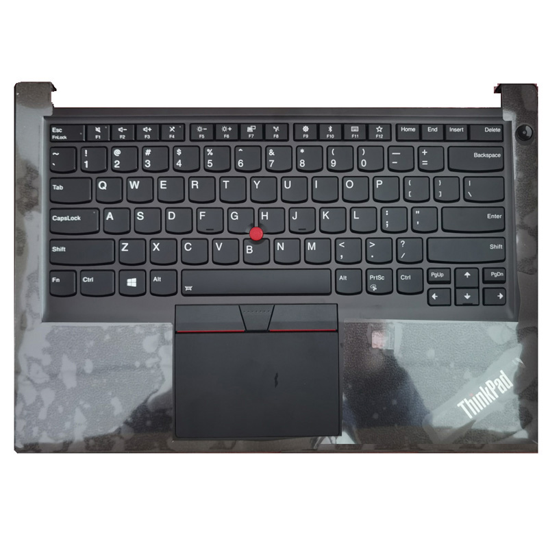 New Lenovo ThinkPad E490s S3-490 Type 20QC Keyboard With Touchpad Plamrest Case US Backlit