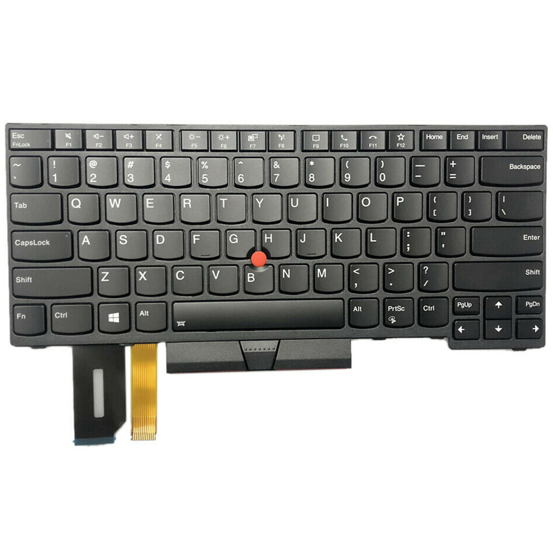 Original New Lenovo Thinkpad T14 P14s Gen 1 Laptop Keyboard US Black With Backlit