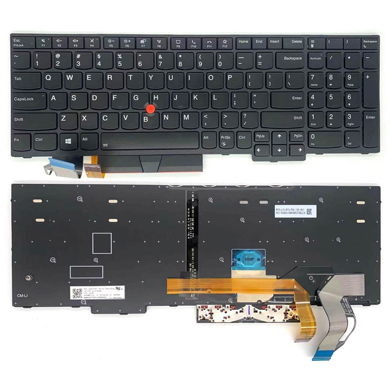 Original New Lenovo ThinkPad T15 P15s Gen 1 T15 Gen 2 P15s Gen 2 Keyboard US Black With Backlit