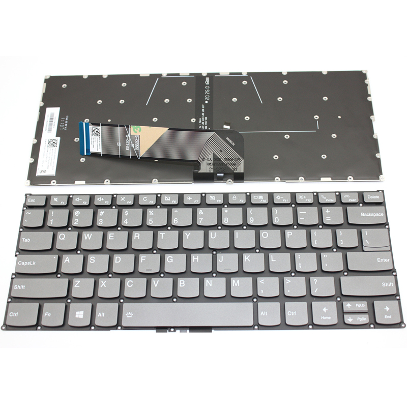 New Lenovo ThinkBook 13s-IWL 13s-IML 14s-IML 14s-IWL 14-IML 14-IIL Laptop Keyboard US Dark Gray With Backlit