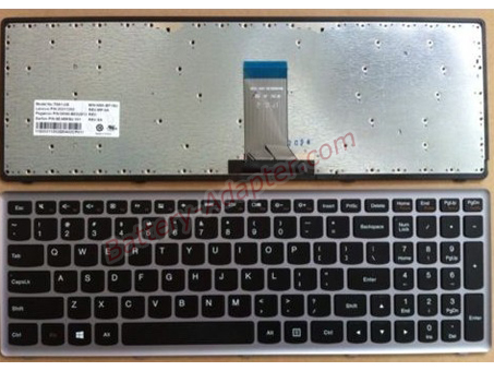 Original NEW Lenovo IdeaPad U510 Series keyboard Black US with silver Frame 25211202