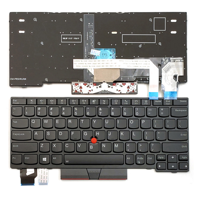 Original New Lenovo Thinkpad X13 Series Laptop Keyboard US Black With Backlit