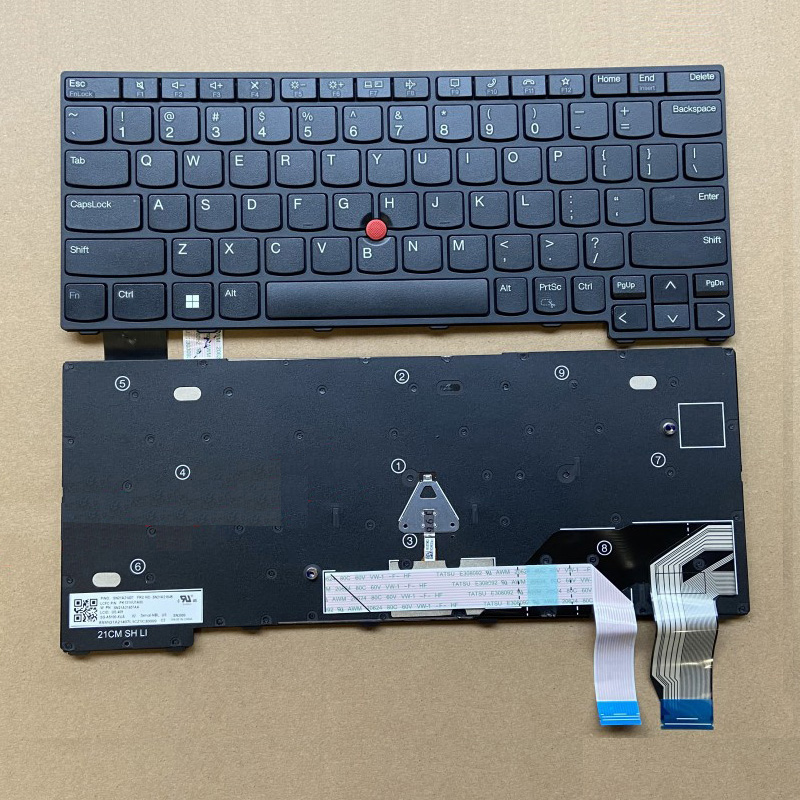 New Lenovo ThinkPad X13 Gen 2 Series Laptop Keyboard US Black Without Backlit