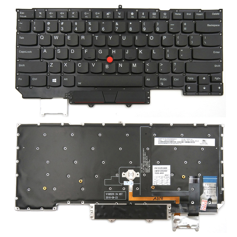 Original New Lenovo Thinkpad X1 Carbon 6th Gen 2018 Type 20KH 20KG Keyboard US Backlit