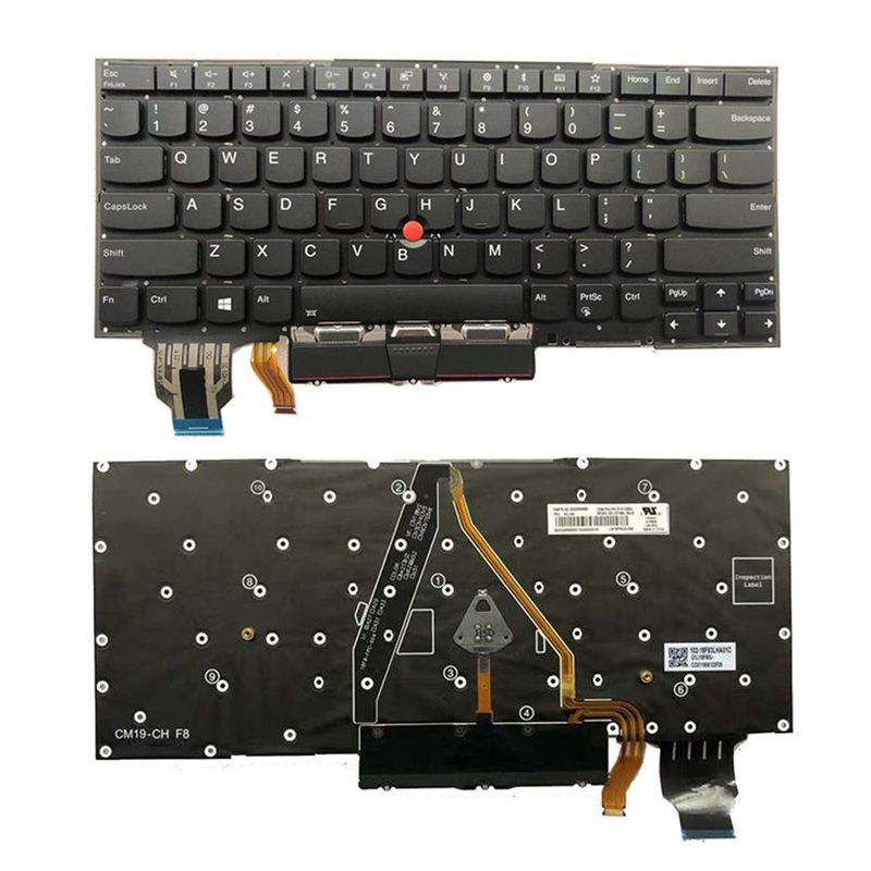 Original New Lenovo Thinkpad X1 Carbon 7th Gen 2019 Type 20QD 20QE Keyboard US Backlit