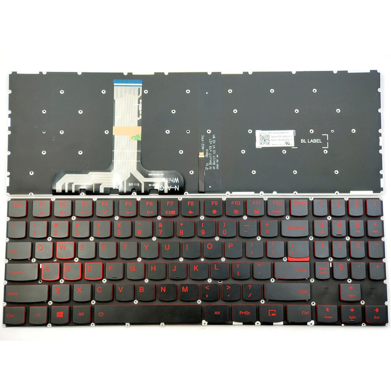 New Lenovo Legion Y530 Y530-15ICH Y545 Y545-PG0 Y540-15IRH Y540-17IRH Y7000P-1060 Y7000-2019 Keyboard US Red Backlit