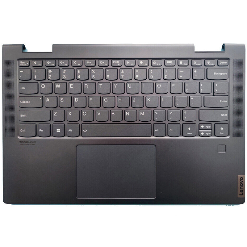 New Lenovo Ideapad Yoga 7-14ITL5 Palmrest Backlit Keyboard Touchpad Gray 5CB1A16224 AM1RW000100