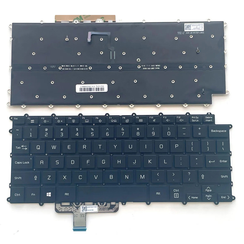 New LG Gram 14Z90P 14Z90P-G 14Z90P-K 14T90P Series Laptop Keyboard US Black With Backlit AEW74230112T