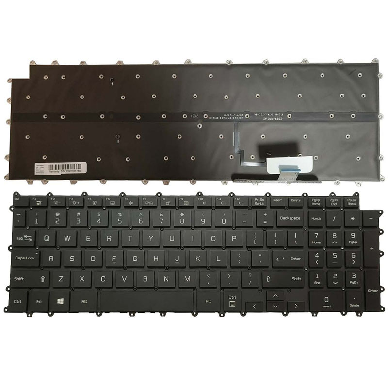 New LG Gram 17Z90P 17Z90PE 17Z90P-G 17Z90P-K 17Z90P-N 17Z95P Keyboard US Backlit