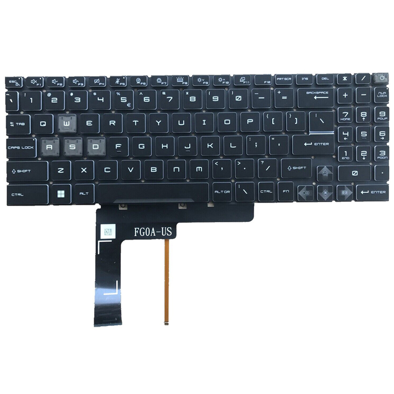 New MSI Cyborg 15 A12VE A12VF A13VE A13VF A13UC A13UDX MS-15K1 Bravo 15 B7EDP C7UCX C7VE C7VF 17 C7UDX D7VE D7VF MS-158P Laptop Keyboard US Blue Backlit