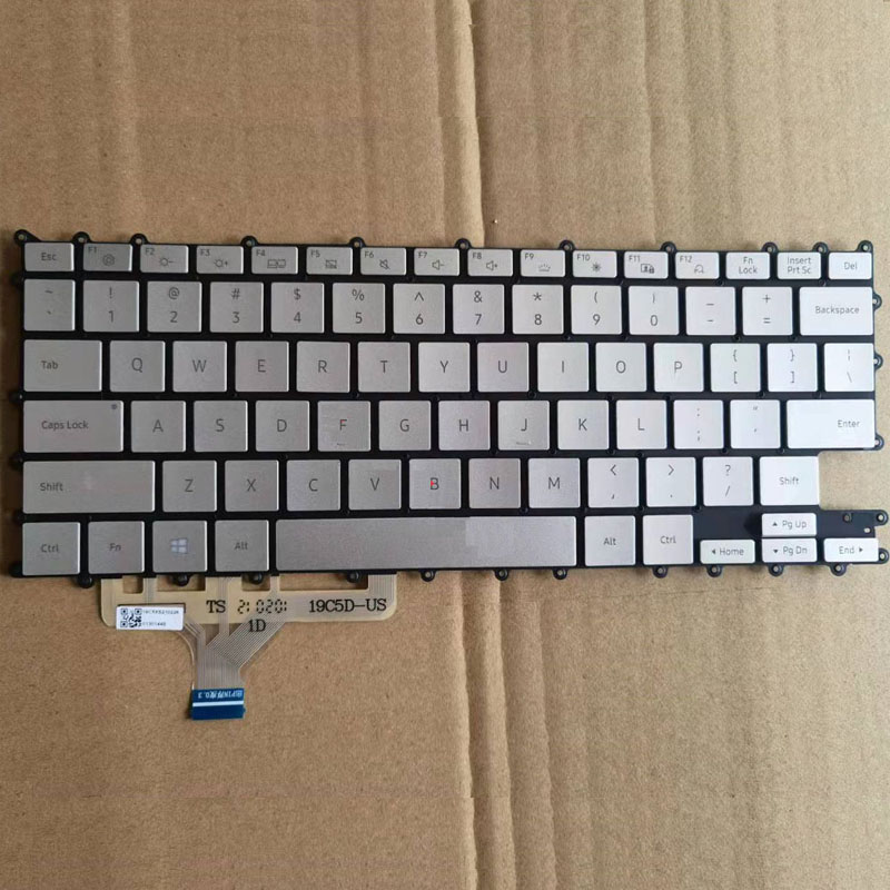 New Samsung NP730QCJ NP 730QCJ NP730QCJ-K02US NP730QDA Laptop Keyboard US Silver With Backlit