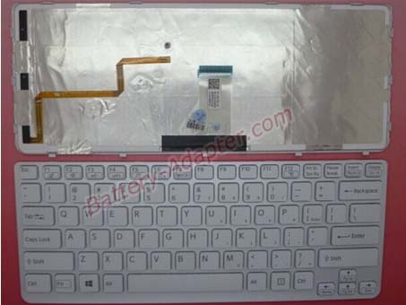 Original New Sony SVE141 Series Laptop Keyboard White With Backlit