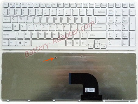 Original New Sony VAIO SVE15 Series Laptop Keyboard White