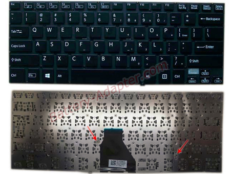 Original New Sony VAIO FIT 14A SVF14A Series US Black Laptop Keyboard 14923822US