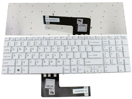 Original New Sony VAIO FIT 15 SVF15 Series Laptop Keyboard White MP-12Q66LA63561W