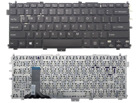 Original New Sony VAIO Pro 13 SVP13 Series Laptop Keyboard US Without Frame - Black