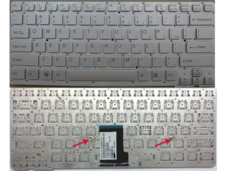 Original White Keyboard fit Sony VAIO VPC-CA VPC-CA15 VPC-CA22 Series Laptop 1-489-535-11