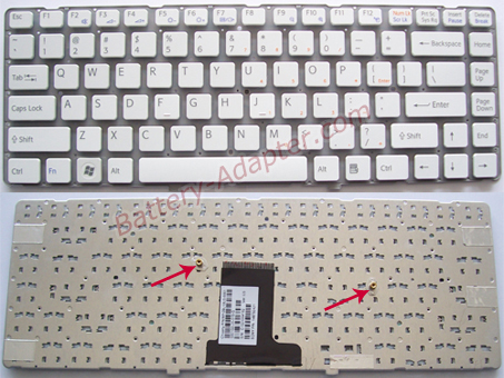 Original Brand New White Keyboard fit SONY Vaio VPCEA Series Laptop -- 148792421,MP-09L13US-8861