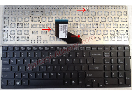 New Sony VAIO VPC-F2 PCG-81312L Laptop Keyboard without frame