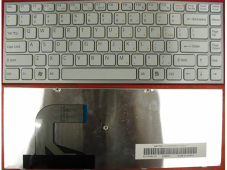 Original Keyboard fit Sony VAIO VPC-S VPC-S11 VPC-S13 Series Laptop - White