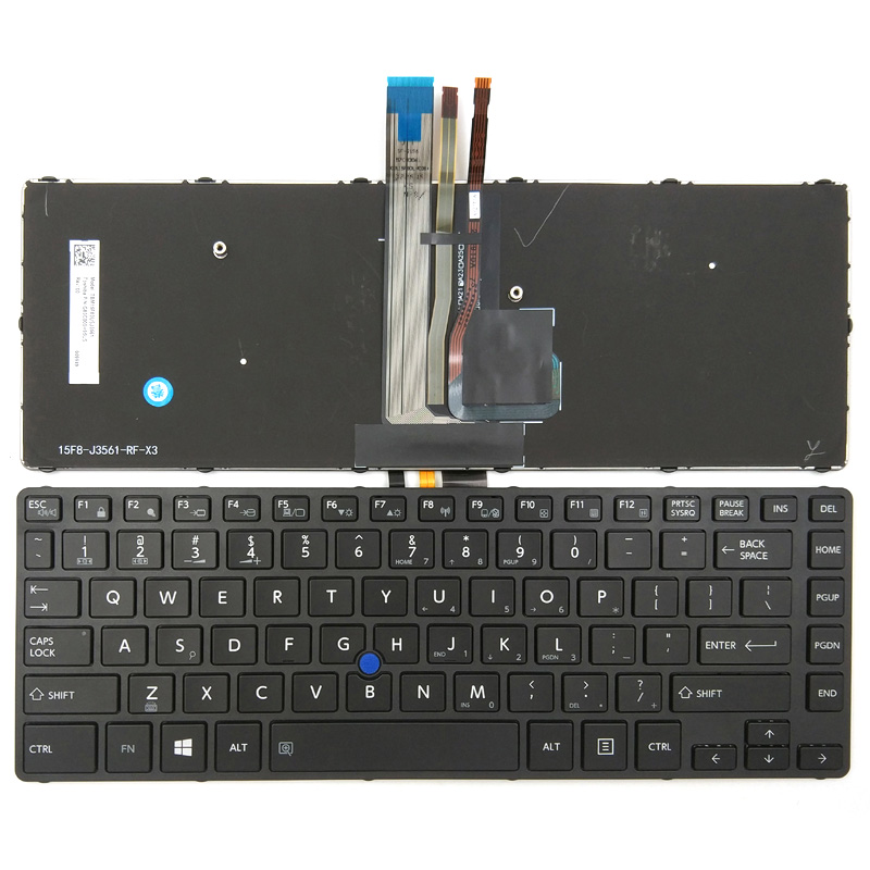 Original New Toshiba Tecra A40-C A40-C1430 A40-C1440 Keyboard US Black With Backlit