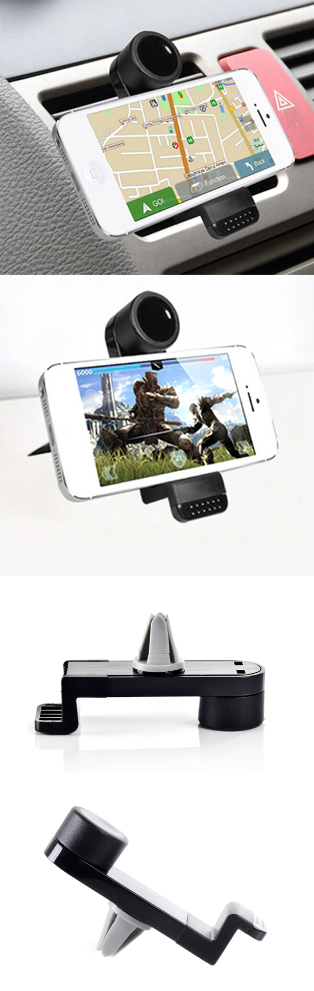 Universal Mobile Phone Holder Car Air Vent Mount Bracket for Samsung Galaxy S4 S5 Note 3 for iPhone 4 4S 5 5S 6 Plus GPS PDA